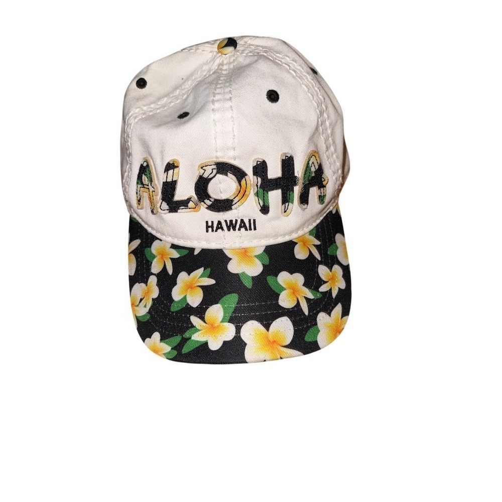 Robin Ruth Aloha Hawaii Floral Baseball Cap Multicolor Adj OSFA resort vacation